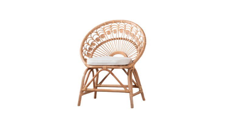Sunburst Rattan Chair