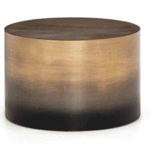 Ombre Brass Drum Coffee Table