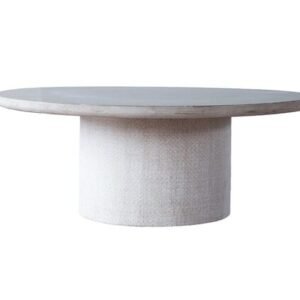 Antique White Round Coffee Table