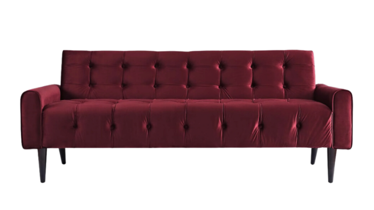 Tufted Sofa - Merlot