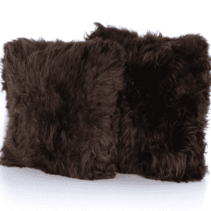 Lambskin Pillow - Brown