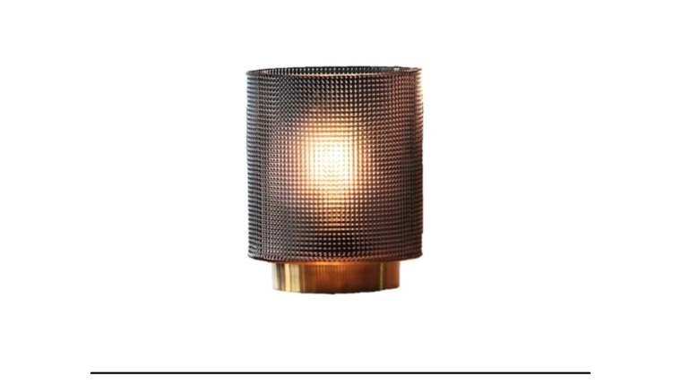 Frosted LED Tabletop Lamp - Grey