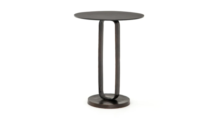 Infinity Round Side Table - Black