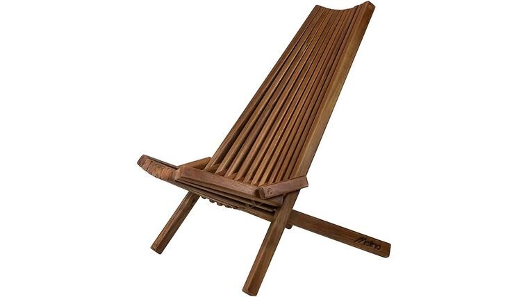 Slatted Wood Adirondack Chair