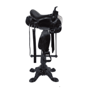 Western Saddle Bar Stool - Black