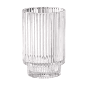 Clear Ribbed Votive - Medium