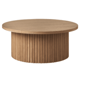 Fluted Low Profile Coffee Table