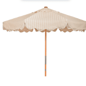 Vintage striped beach umbrella