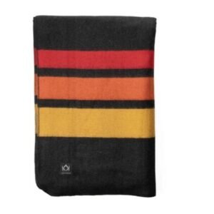 Blanket - Wool Red, Orange Yellow Stripe (duplicate)
