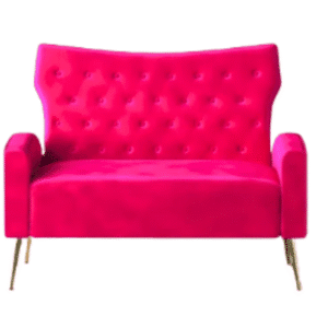Tufted Loveseat - Pink