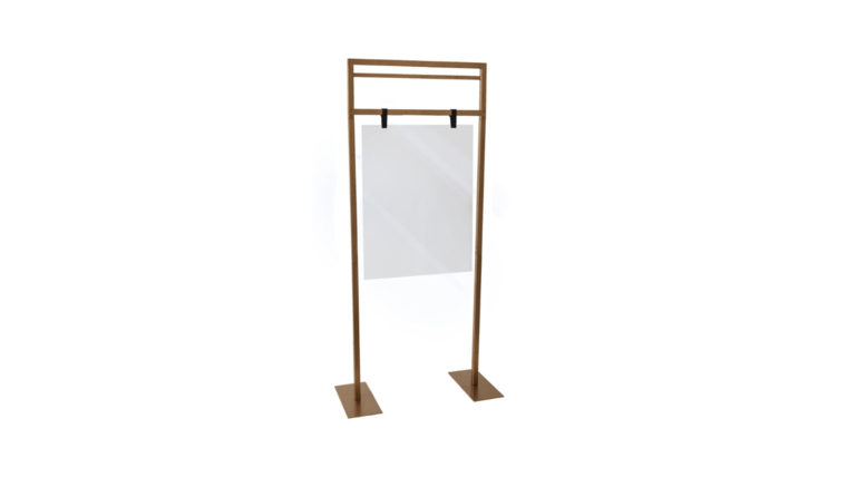 Frame Easel - Signage Stand - Gold