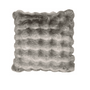 Luxe Faux Fur Pillow - Gray
