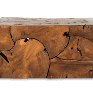 Natural Teak Block Coffee Table