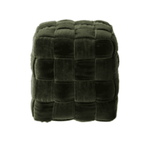 Interlaced Green Ottoman