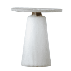 Luma Glass Pedestal Table