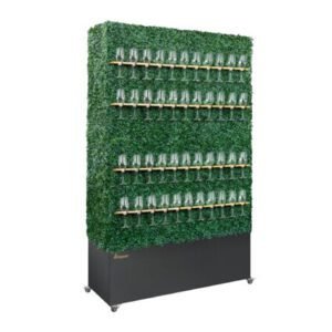 Champagne Box hedge Wall (glassware not incl.)