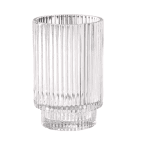 Clear Ribbed Votive - Small