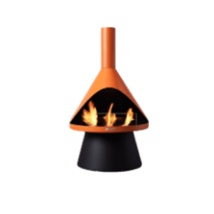 Retro Fireplace – Orange
