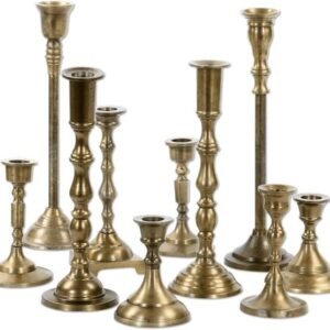 Brass Candlesticks (includes taper candle of choice)