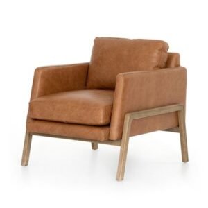Modern Leather Accent Chair