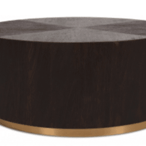 Wood Drum Coffee Table - Espresso