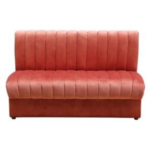 Banquette Velour Sofa - Red