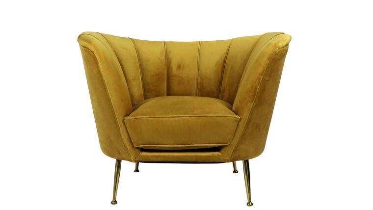 Mustard Tulip Chair