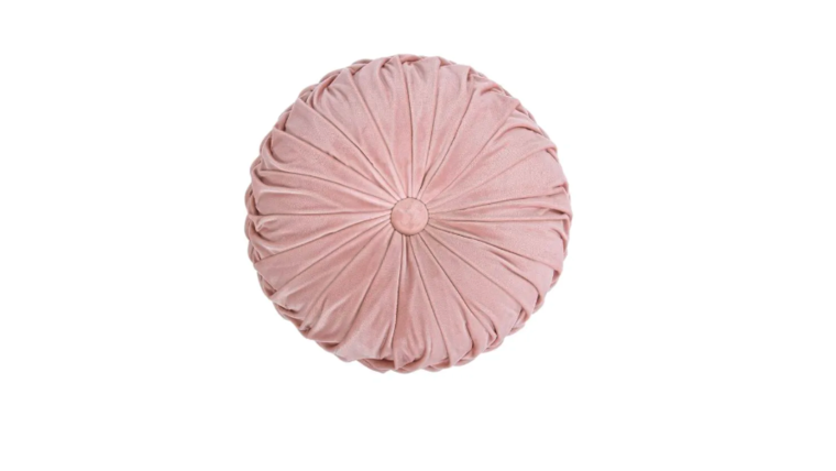 Button-Tufted Pillow - Pink